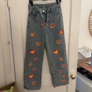 Heart jeans